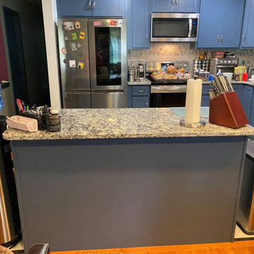 Custom Blue Cabinetry