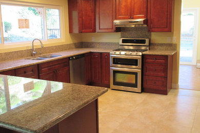Kitchen - contemporary kitchen idea in Los Angeles