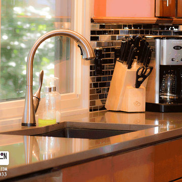 Black & Silver Backsplash