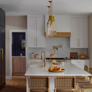 Glimpse into the Added Walk-in Butler Pantry