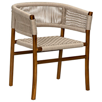 Conrad Chair, Teak With Woven Rope