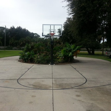 timothy c's Pro Dunk Platinum Basketball System on a 43x46 in cocoa, FL