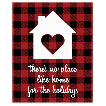 There's No Place Like Home For The Holidays 8"x10" Easelback Canvas