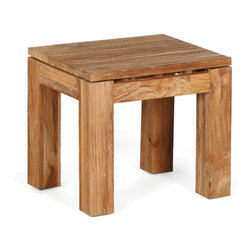 Wintons Teak Pierson Stool - Outdoor Footstools And Ottomans