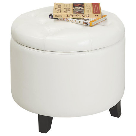 Designs4Comfort Round Storage Ottoman