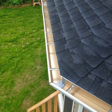 Top Down View - after gutter installation (look inside gutters)