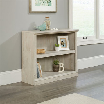 Sauder Engineered Wood 2 Shelf Bookcase in Chalked Chestnut Finish