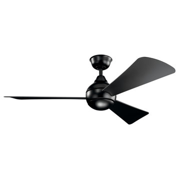 Kichler 54" Sola LED Ceiling Fan 330152SBK, Satin Black