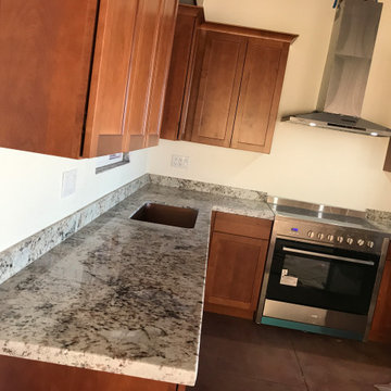 Kitchen Remodel | Custom Stone Countertops & Backsplash