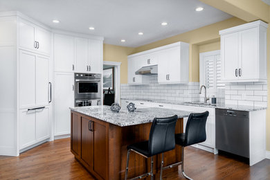 Inspiration for a transitional kitchen remodel in Calgary