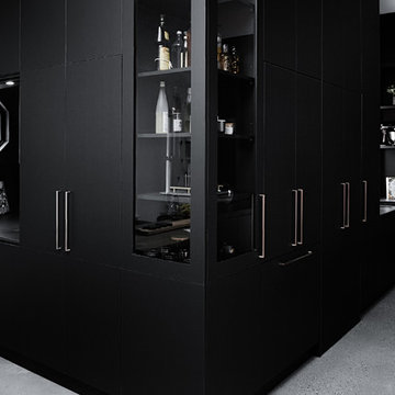 Castella Planar Handle in Brushed Rose Gold by Alby Turner & Son Kitchens