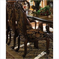 AICO Furniture - Oppulente Side Chair in Sienna Spice (Set of 2) - 67003-52 - Dining Chairs