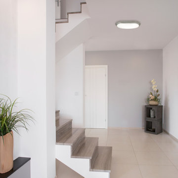 Barrett 28-Watt Gray Integrated LED Flush Mount Ceiling Light