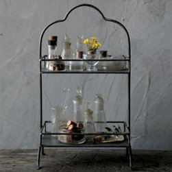 EXQUISITE METAL TWO TIER TRAY - Products