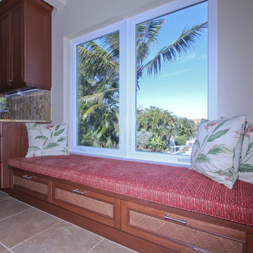 Kitchen Remodel in Sanibel Island FL - Custom Window Bench