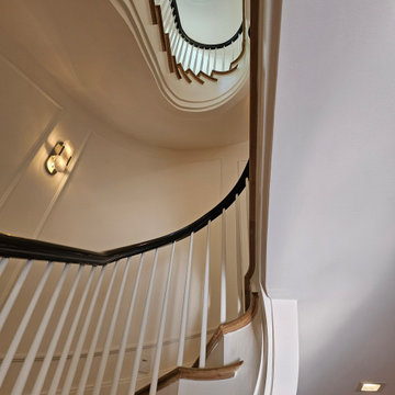 Project #131 | Three-Story Elliptical Staircase in Historic Home