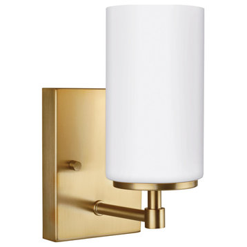 Generation Lighting 4124601 Alturas 9" Tall Bathroom Sconce - Satin Brass