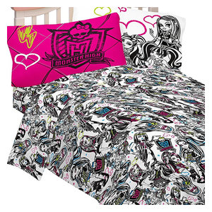 Monster High Sheet Set All Ghouls Allowed Bedding Contemporary
