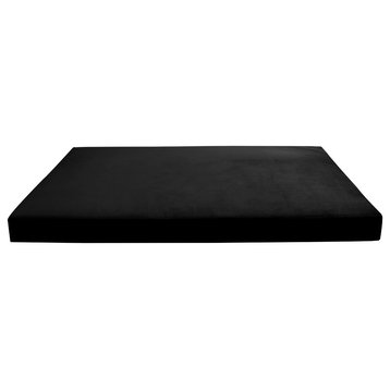Knife Edge 6" Twin Size 75x39x6 Velvet Indoor Daybed Mattress |COVER ONLY|-AD374