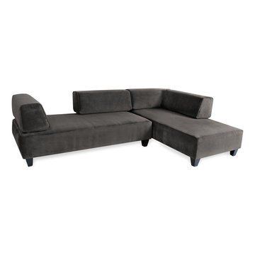 Dot Modern, Modular Sectional in Gray