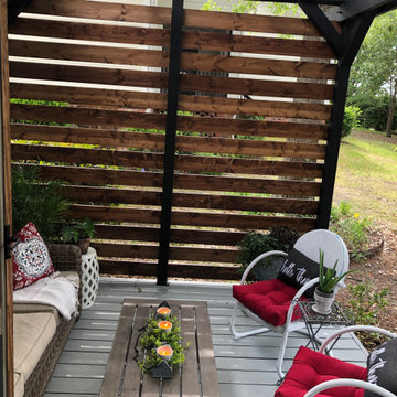 Progress Picture After - Pergola Makeover