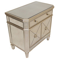 Borghese Mirrored Bedroom Nightstand