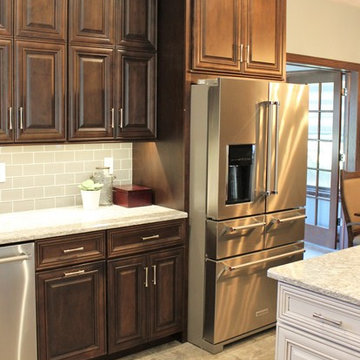 Geneseo, IL- Rich Mocha Stained Cabinets and Cambria Berwyn Quartz Kitchen