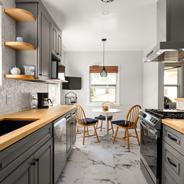 Farmhouse Kitchen & Laundry Remodel by NextGen Home Builders in Los Angeles, CA