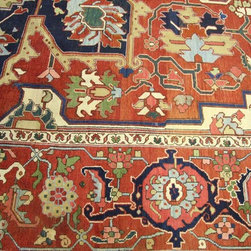 Restoration of this antique country home Persian large carpet. - Floor Rugs