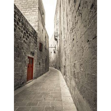 Traditional houses on narrow lanes of Mdina  Malta Print