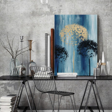 "Heavenly Dandelions" Painting Print on Wrapped Canvas