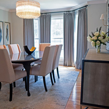 Feathered Luxe Dining & Foyer