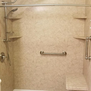 Before & After tub to shower installation-Lewis