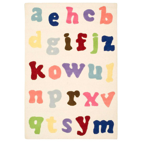 Safavieh Kids Collection, SFK101 Rug, Ivory/Multi, 3'x5'