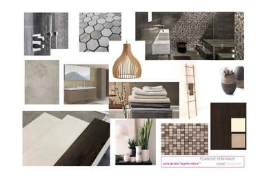Planche Tendance pour rénovation salle de bain et sol séjour