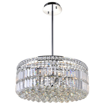 CWI LIGHTING 8006P20C-R 8 Light Down Chandelier with Chrome finish