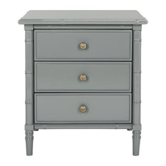 50 Most Por Asian Nightstands And Bedside Tables For 2019 Houzz Safavieh Mina 3 Drawer Nightstand Gray