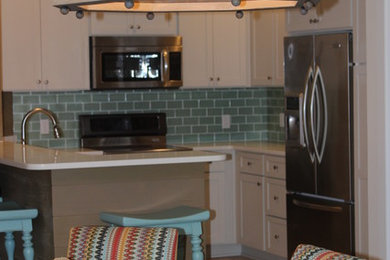 Beach style dining room photo in Other