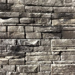 Mountain View Stone - Ready Stack, Cool Gray, 6.5 Lineal Ft Corners - The ready stack stone panel system was designed for the do-it-yourself enthusiast, light weight and easy to install. Mountain View Stone ready stack cool gray forest has straight lines with rugged stone texture. No experience or masonry skills are needed to install ready stack panels, and they install up to 4 times faster than your typical manufactured stone veneer. This stone is sure to add a unique beauty and elegance to your next project. Ready stack is a stone veneer panel product measuring 1.5" to 2.5" thick and therefore thinner than traditional stone siding for easier, lighter handling. All our manufactured stone veneer products are suitable for interior applications such as stone accent walls or stone fireplaces as well as exterior applications such as stone veneer siding. Mountain View Stone ready stack is available in boxes of 9 square foot flats, boxes of 6.5 lineal foot matching corners, and 150 square foot bulk crates. Samples are available on all of our brick veneer and stone veneer products.