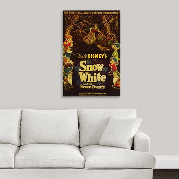 "Snow White and the Seven Dwarfs (1937)" Wrapped Canvas Art Print, 24"x36"x1.5"
