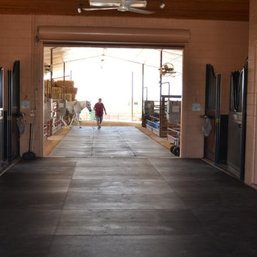 Horse barn and facilities on Happy Valley