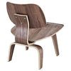 Hawthorne Collections 19'' Molded Plywood Accent Chair in Walnut