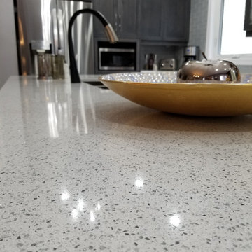 Grey & Purple Kitchen