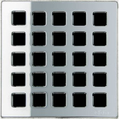 QUADRA Brushed Nickel Unique Drain Cover