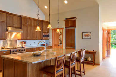 Elegant kitchen photo in Seattle