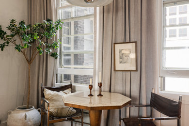Example of a transitional dining room design in Salt Lake City