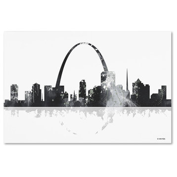 Marlene Watson 'St Louis Missouri Skyline' Canvas Art, 30"x47"