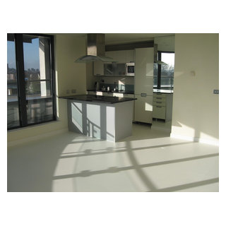 View of LONDON penthouse gets Magic poured rubber flooring TREATMENT ...