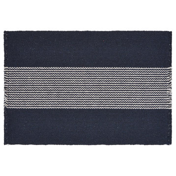 Bold Striped Place Mat, Navy/White