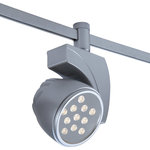 WAC Lighting - Reflex PRO 27W LED Flood 3000K Flexrail Single Circuit Head, Platinum - High performance and precise thermal management with robust die-cast construction makes this luminaire perfect for general, accent and wall wash applications in residential and commercial environments. For use with WAC Lighting's 120V Flexible Rail system.